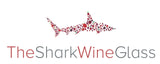 The Swarovski™ Shark Ornament with Two Rose Wine Glasses™ in Beautiful LED Enhanced Gift Box